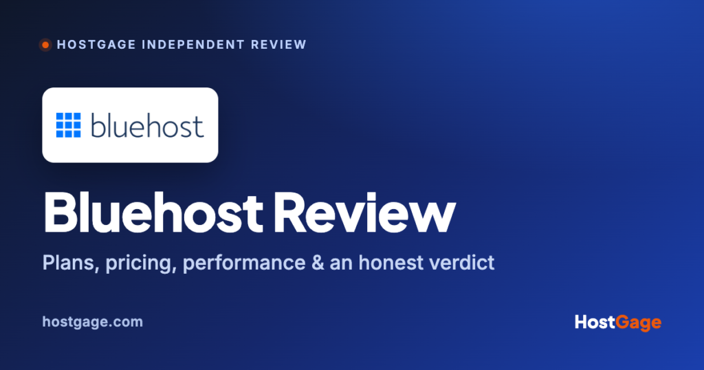 Bluehost Review 2026 by HostGage