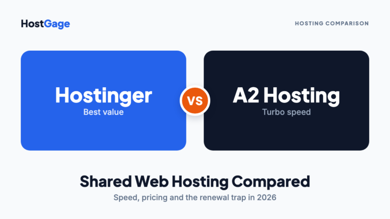 Hostinger vs A2 Hosting comparison
