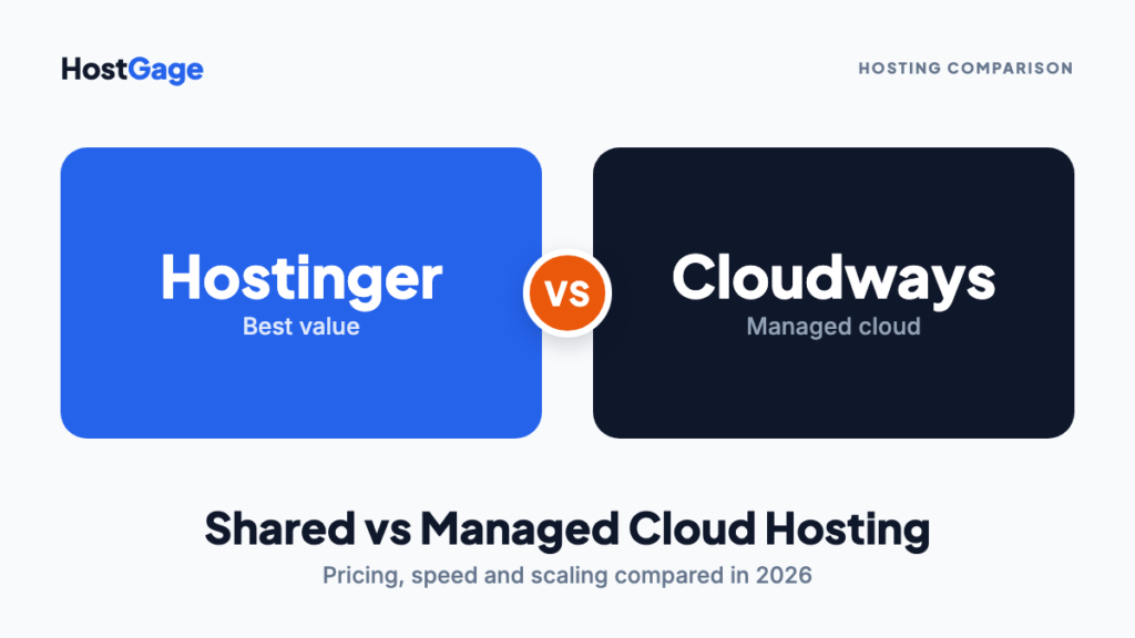 Hostinger vs Cloudways hosting comparison