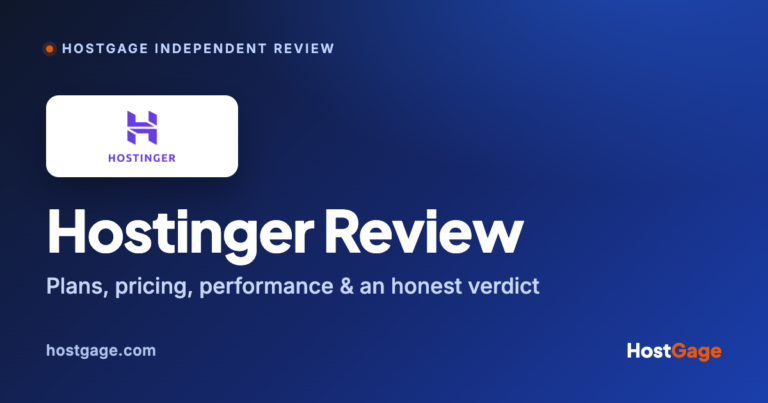 Hostinger review by HostGage