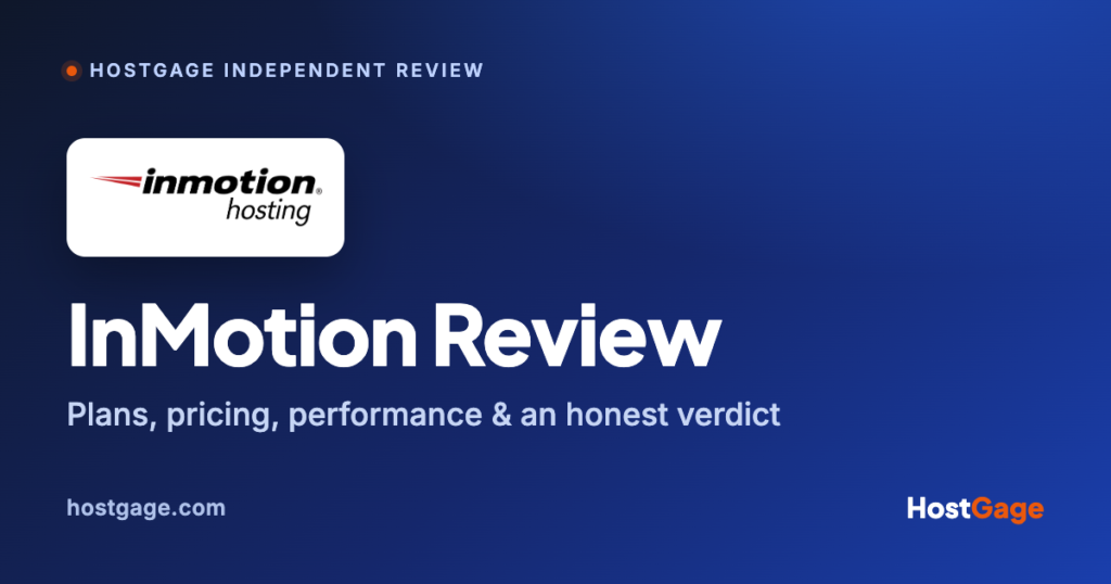 InMotion Hosting Review 2026 by HostGage
