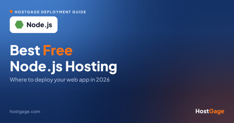 Best free Node.js hosting in 2026, where to deploy your web app